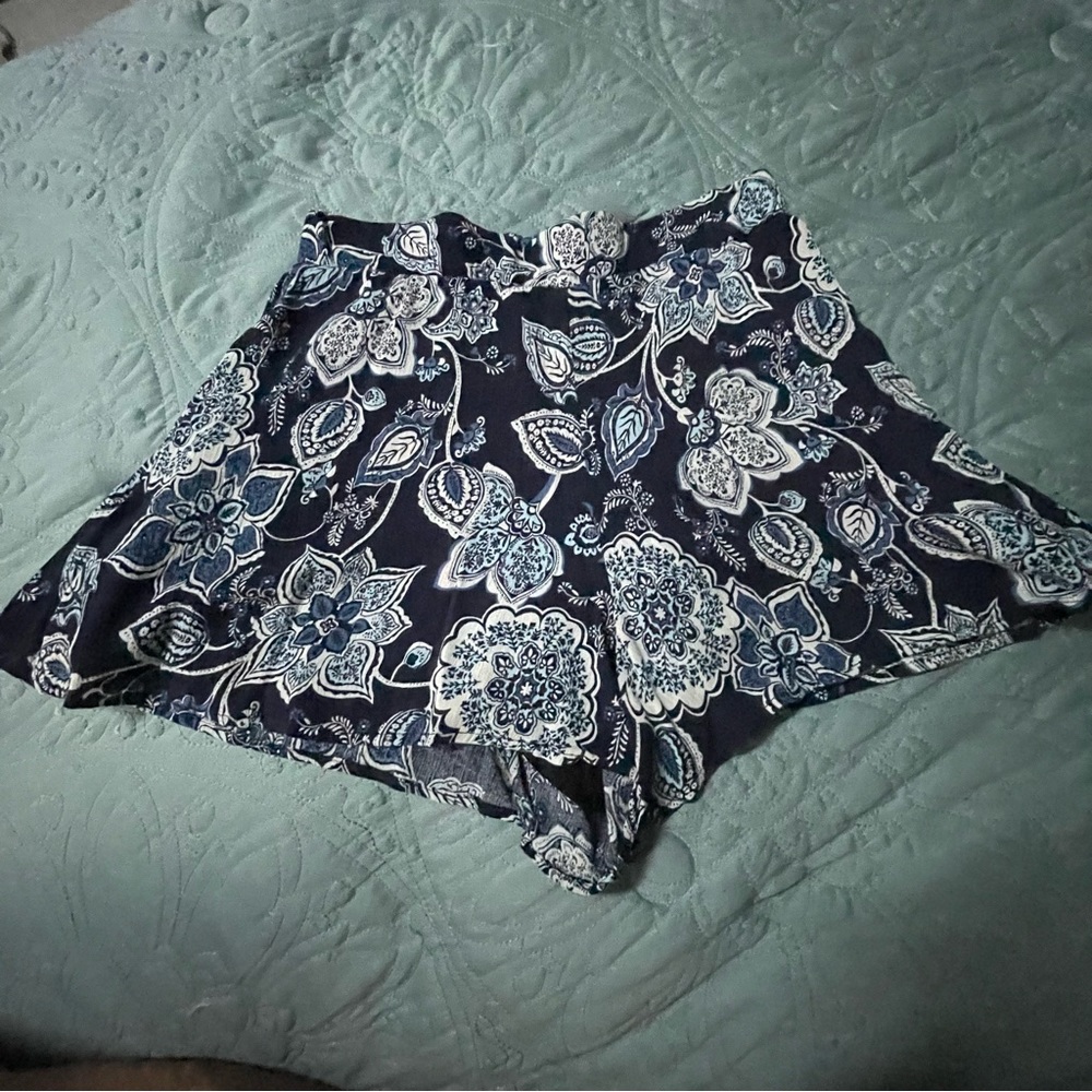 ACQUA BLOOMINGDALES NAVY FLORAL SHORTS S/S